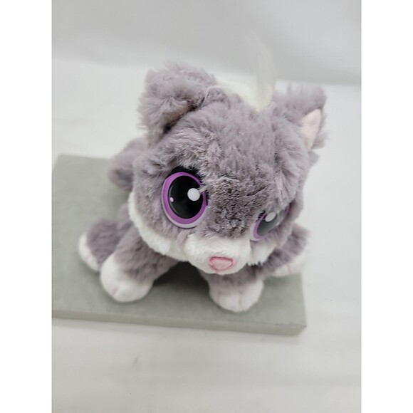 Rescue Tales Grey ,White And Purple Kitty Plush Little Tikes 7" - Picture 5 of 16